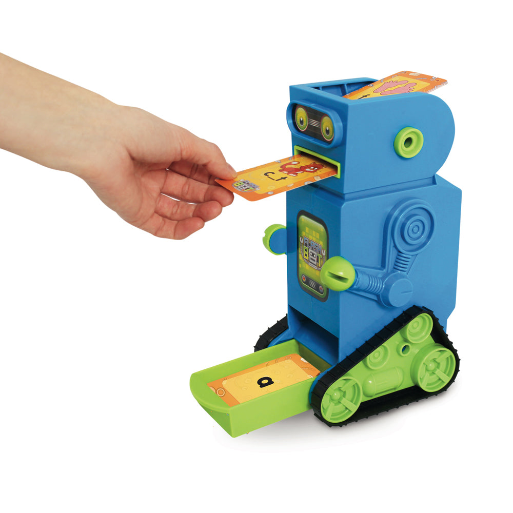 hand inserting a card on Junior Learning JL200 Flashbot