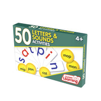 Junior Learning JL353 50 Letters and Sounds Activities front box angled left