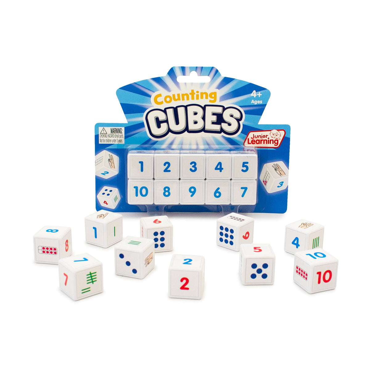 Junior Learning JL645 Counting Cubes packaging and content