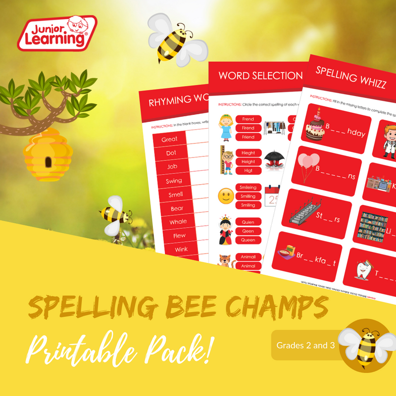 Spelling Bee Champs Printables