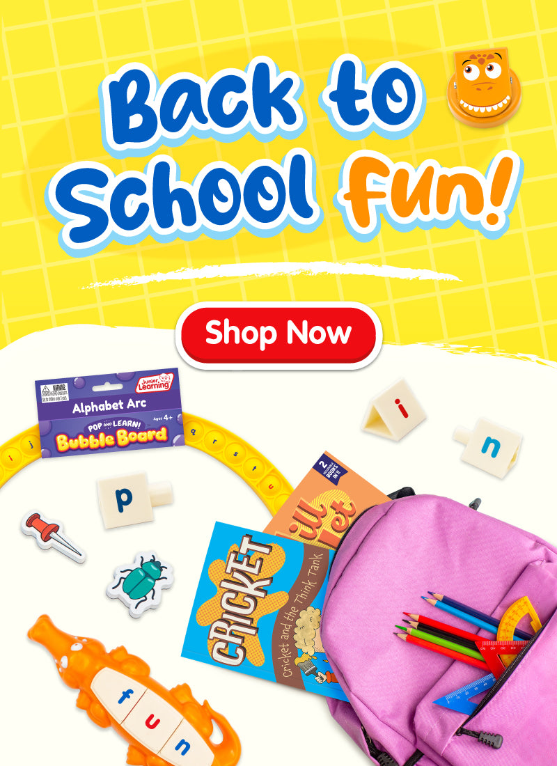 Junior Learning CVC Flips - Flip Board Educativo Per Imparare Le Parole Consonante-Vocale-Consonante, 3 Lettere, Con Immagini