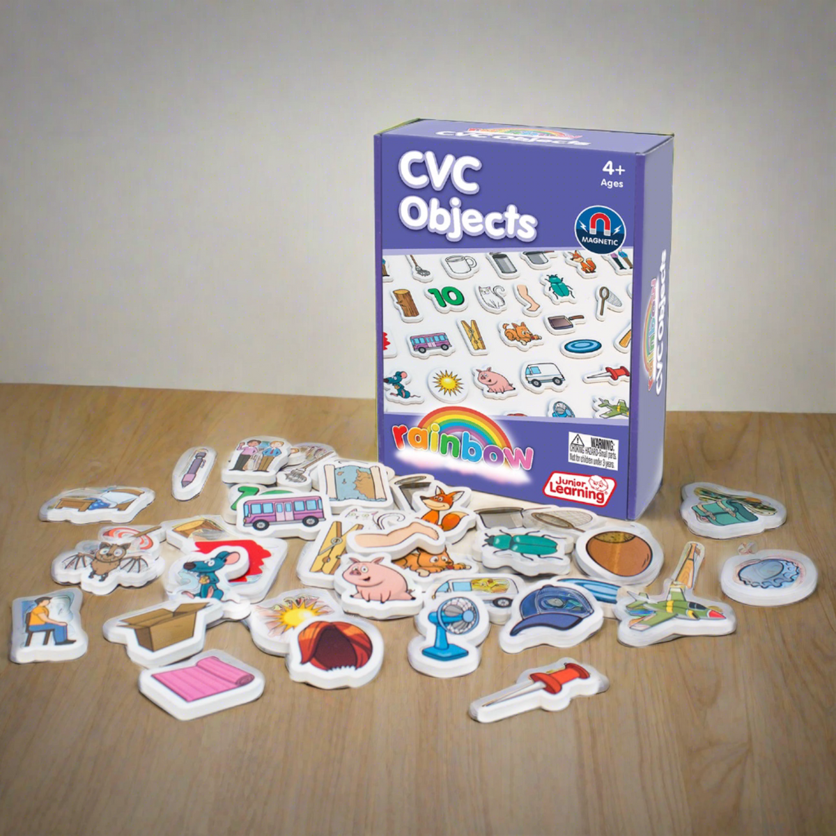 Rainbow CVC Objects: Magnetic Phonics Game for Skill Development ...