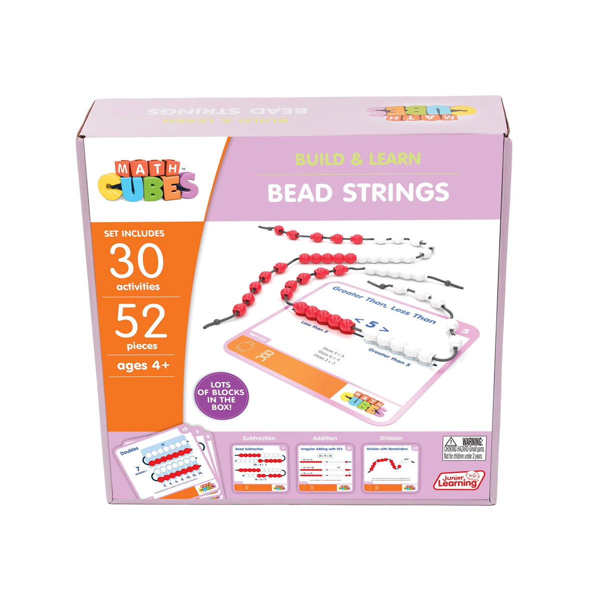 Math Bead String Line Mathcubes - Bead Strings β Junior Learning USA