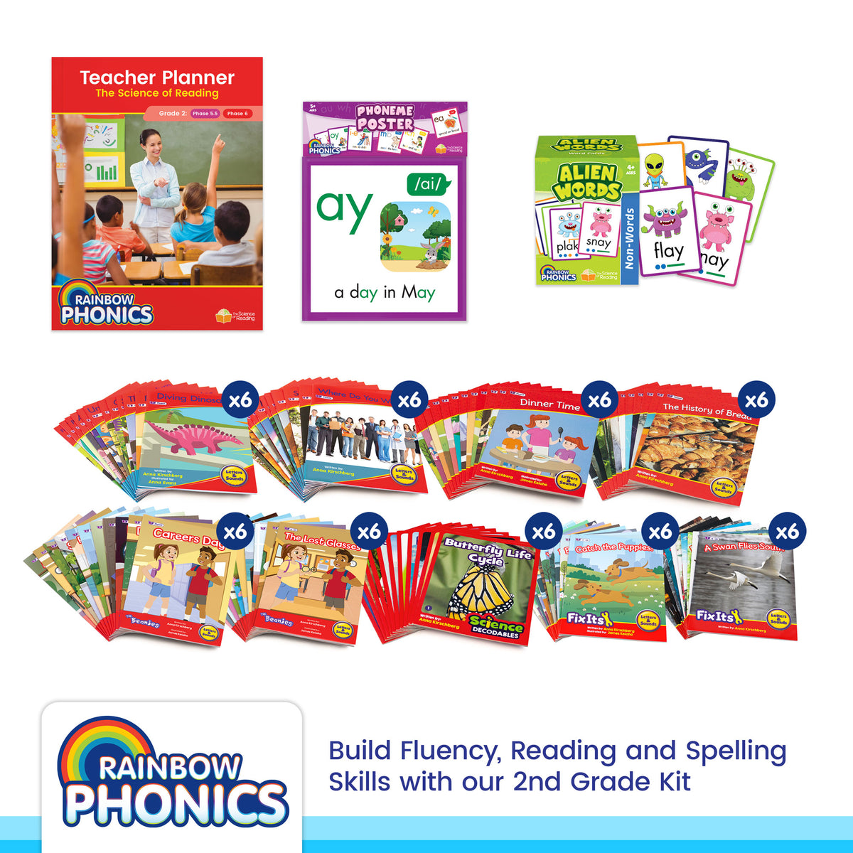 Rainbow Phonics Classroom Kit 2nd Grade