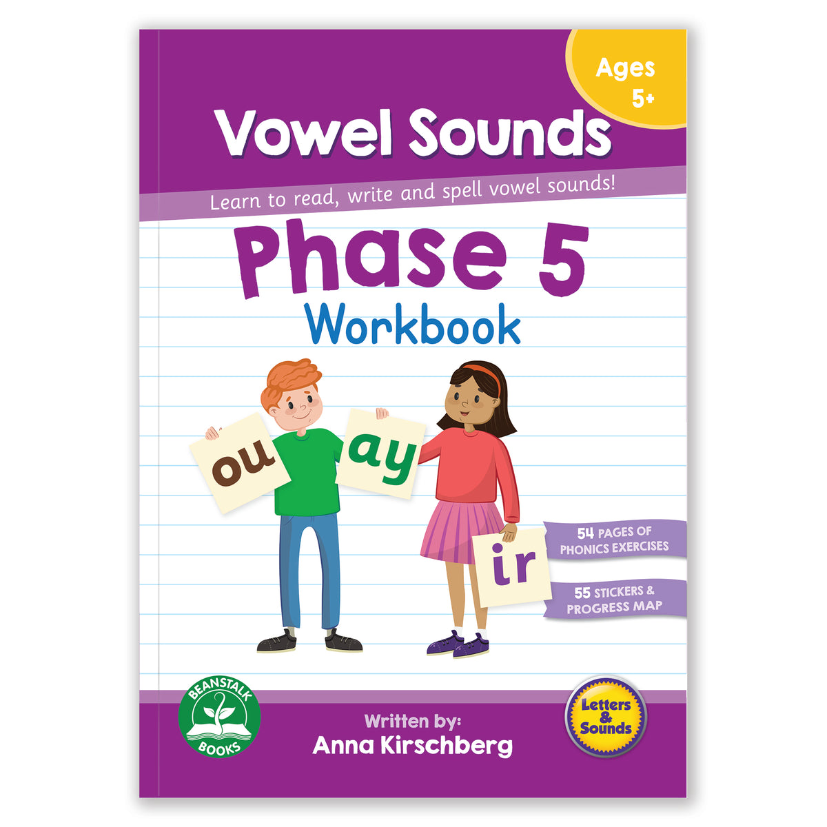 Phase 5 Vowel Sounds Workbook - 12 Pack book cover