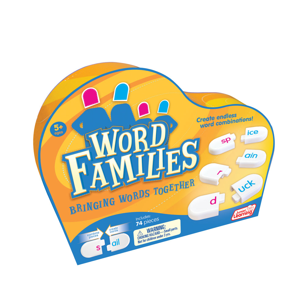 Junior Learning JL120 Word Families box angled right