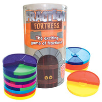 Junior Learning JL165 Fraction Fortress packgaing and pieces