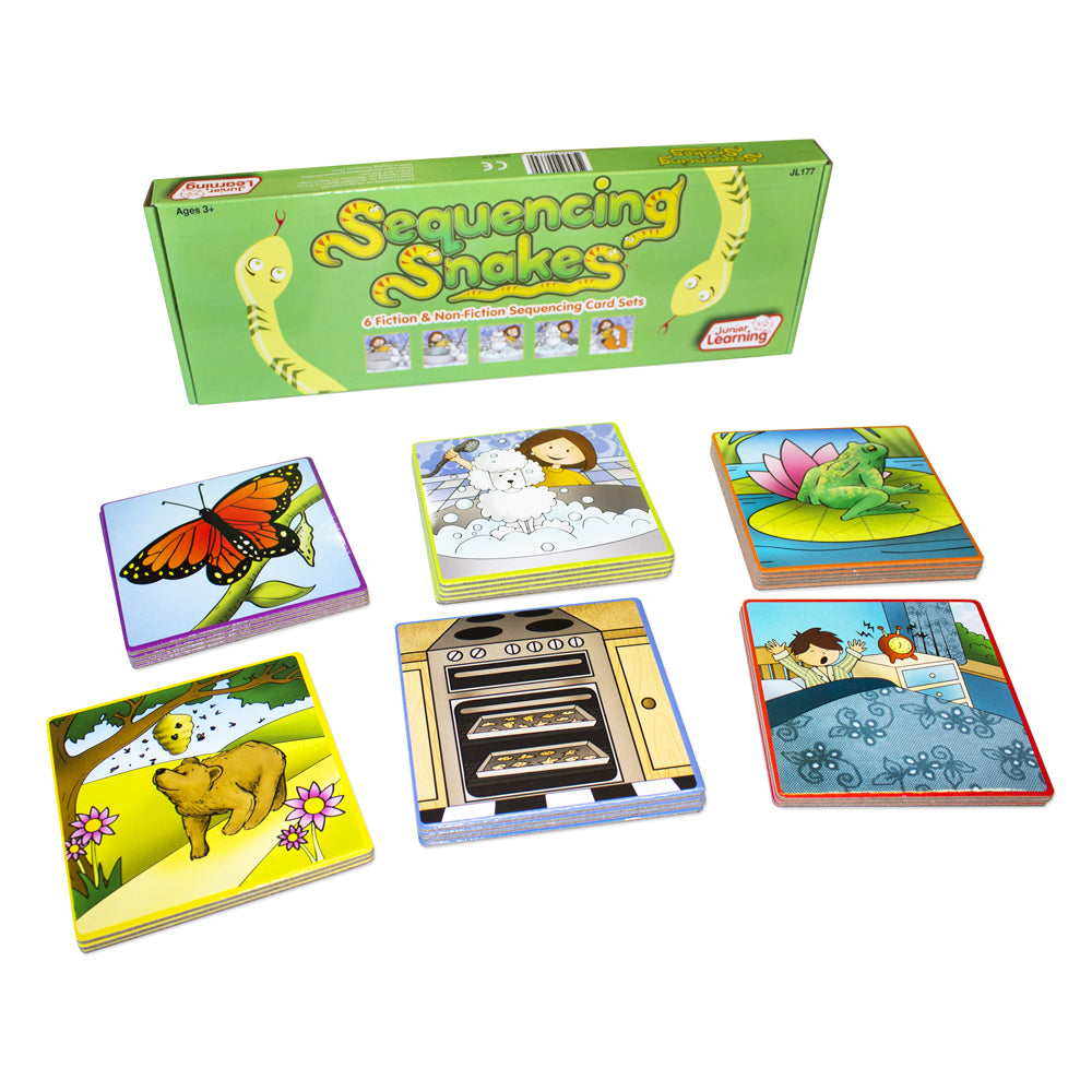 Junior Learning JL177 Sequencing Snakes box and cards