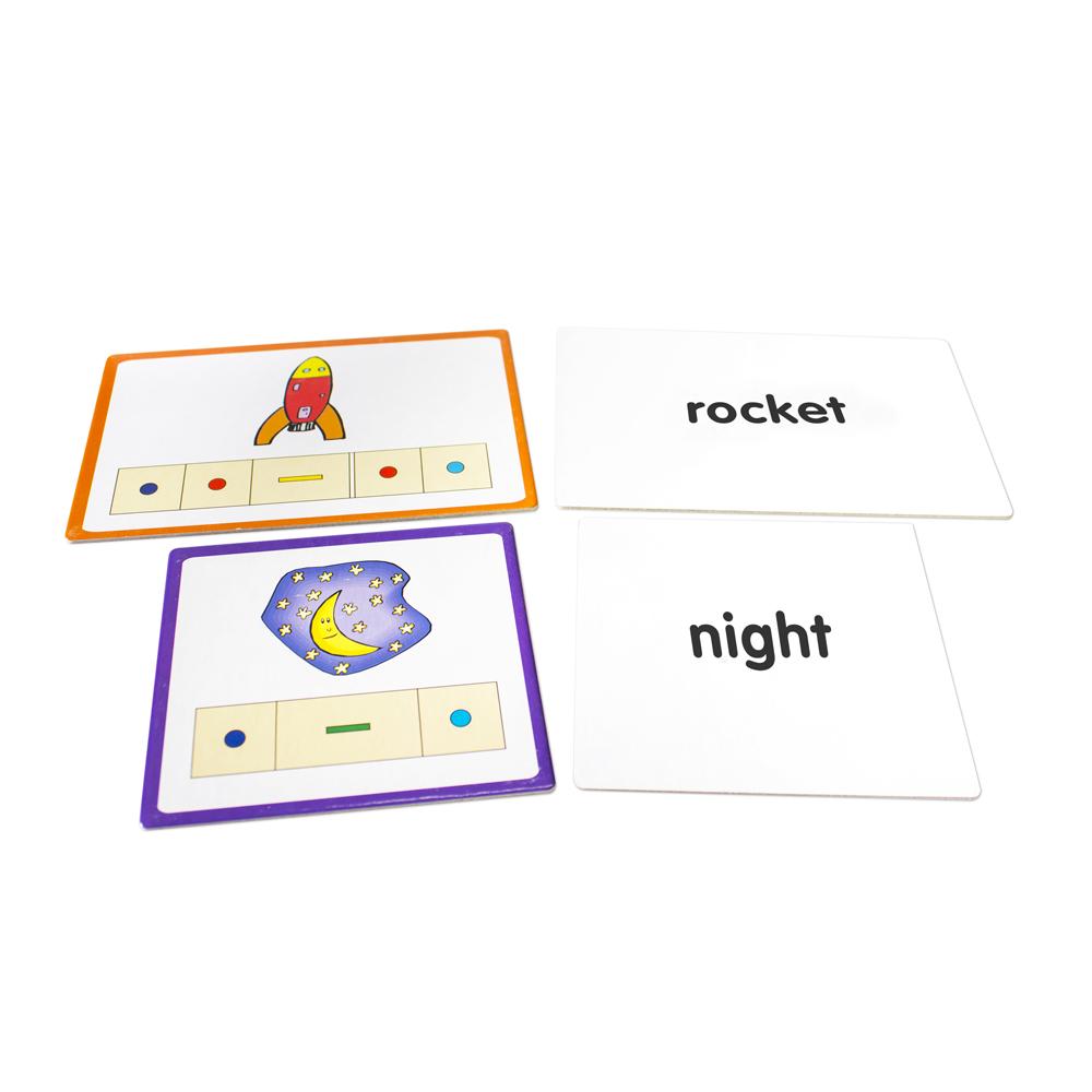 Junior Learning JL179 Word Builders Activity Cards front and back close up