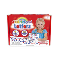 Junior Learning JL196 Rainbow Letters Print box faced front