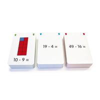 Junior Learning JL205 Subtraction Flashcards all cards stacked