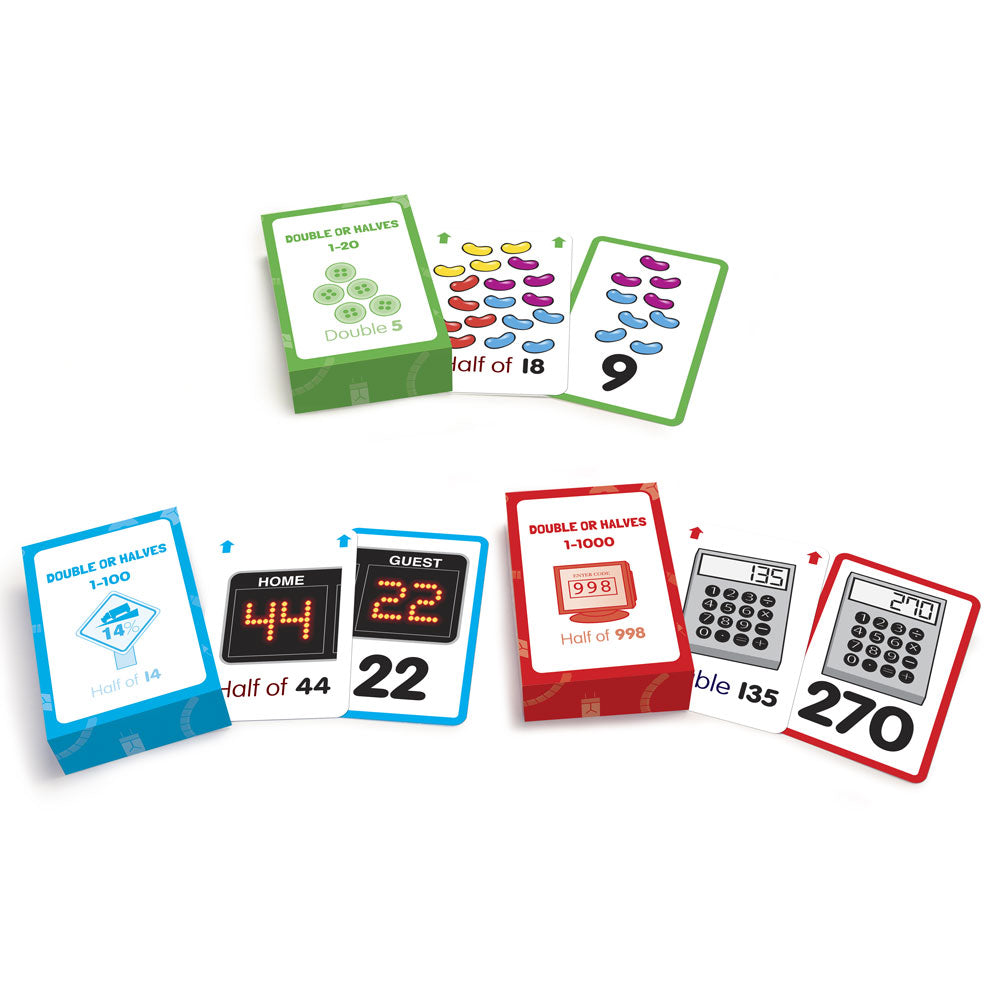 Double or Halves Flashcards