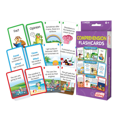 Junior Learning JL217 Comprehension Flashcards box  and cards