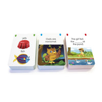 Junior Learning JL218 Reading Flashcards all cards stacked