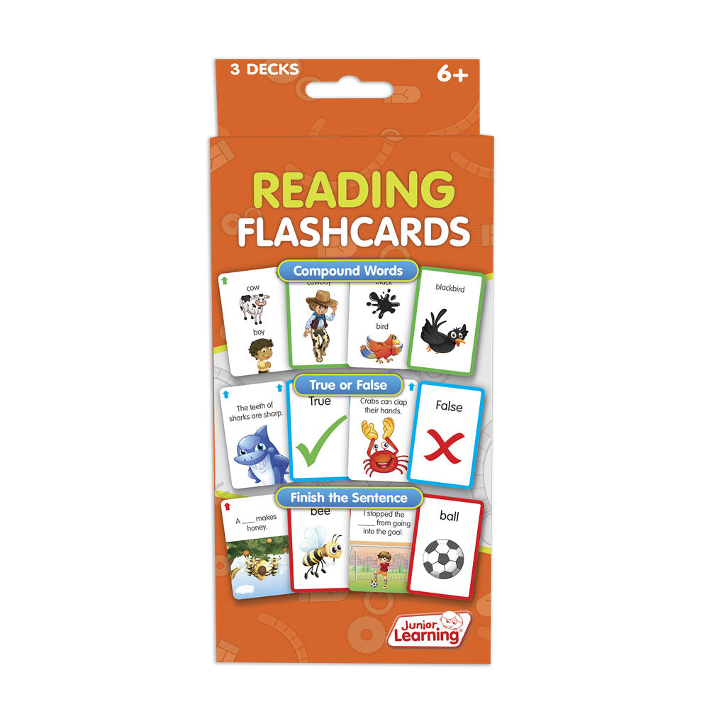 Junior Learning JL218 Reading Flashcards box faced front