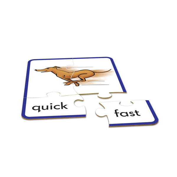 Junior Learning JL241 Synonym Puzzles completed card close up