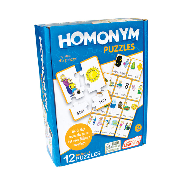 Junior Learning JL243 Homonym Puzzles box angled right