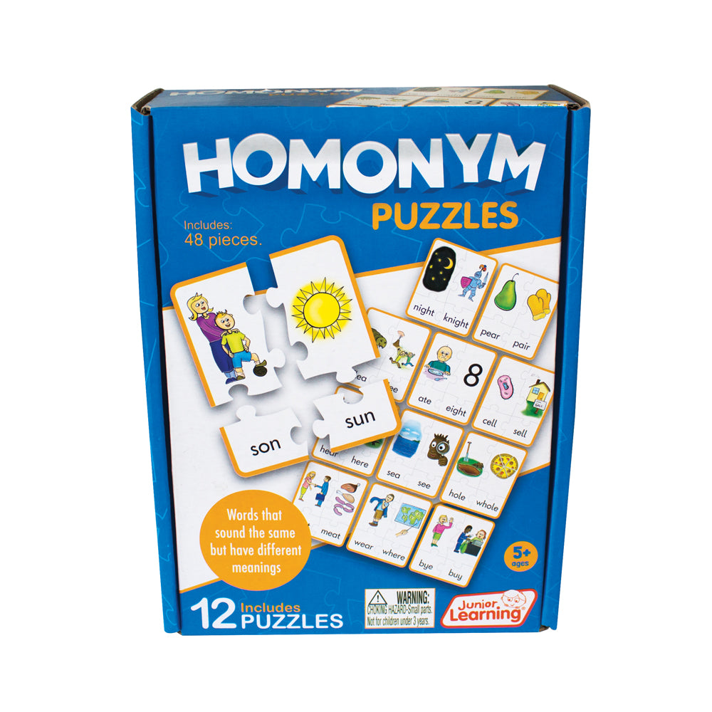 Junior Learning JL243 Homonym Puzzles box faced front