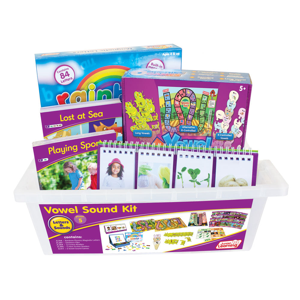 Junior Learning JL275 Letters and Sounds Phase 5 - Vowel Sound Kit faced front