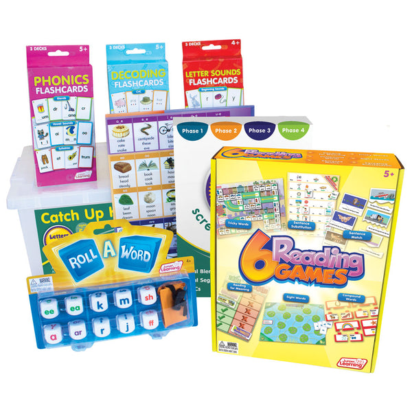 Junior Learning JL277 Letter and Sounds Catch-Up Kit all products faced front
