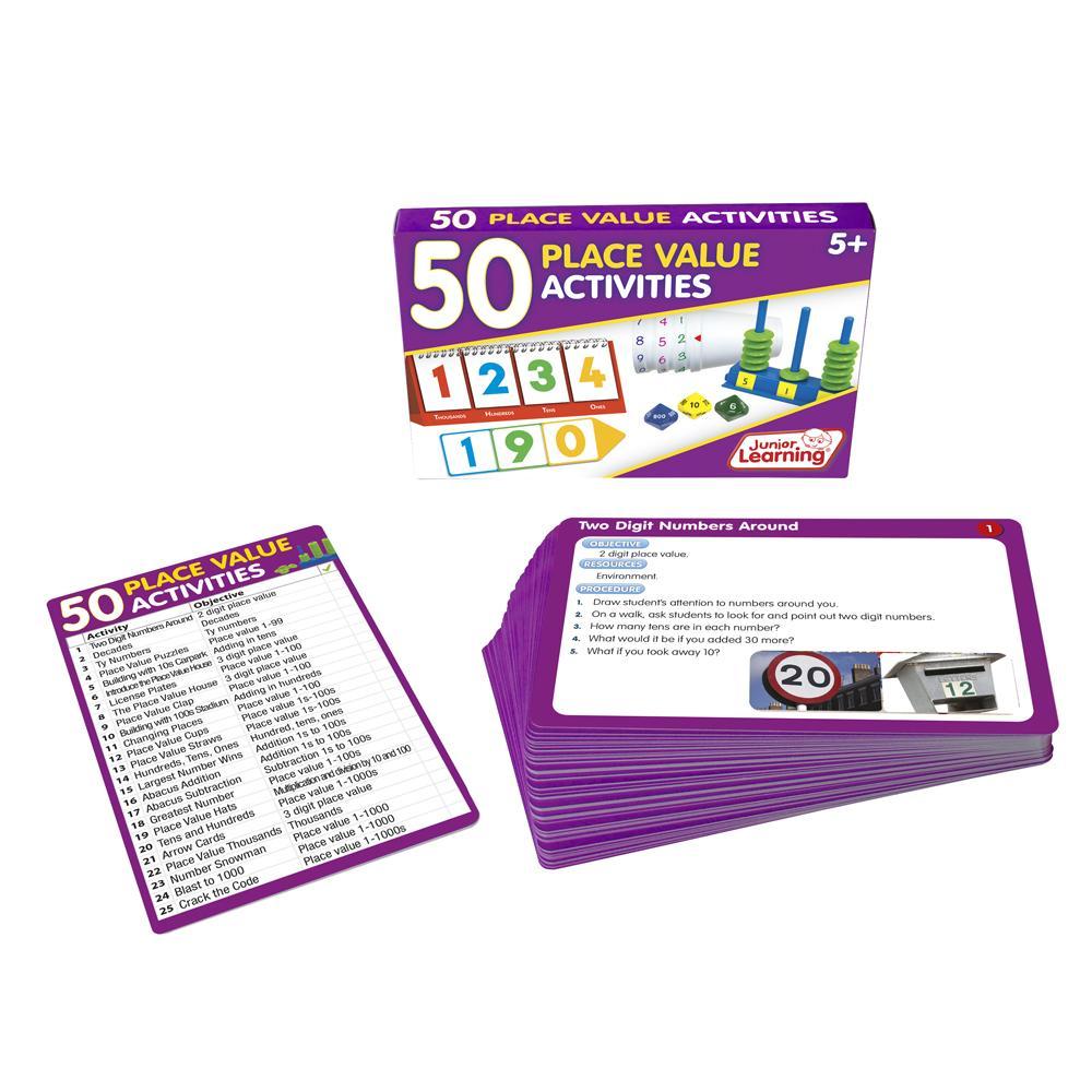 Junior Learning JL327 50 Place Value Activities box and cards