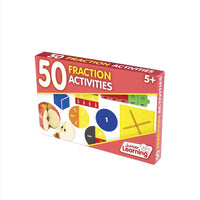 Junior Learning JL331 50 Fraction Activities front box angled left