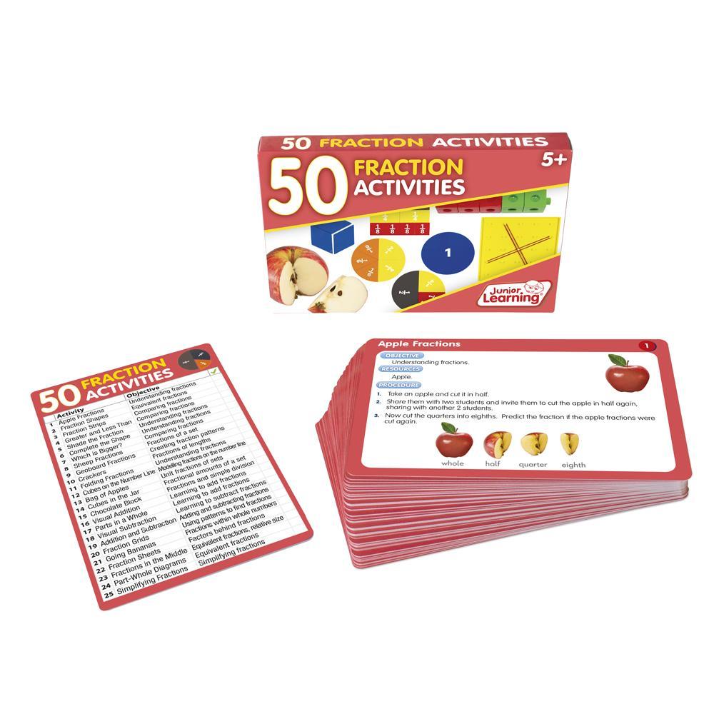Junior Learning JL331 50 Fraction Activities  box and cards