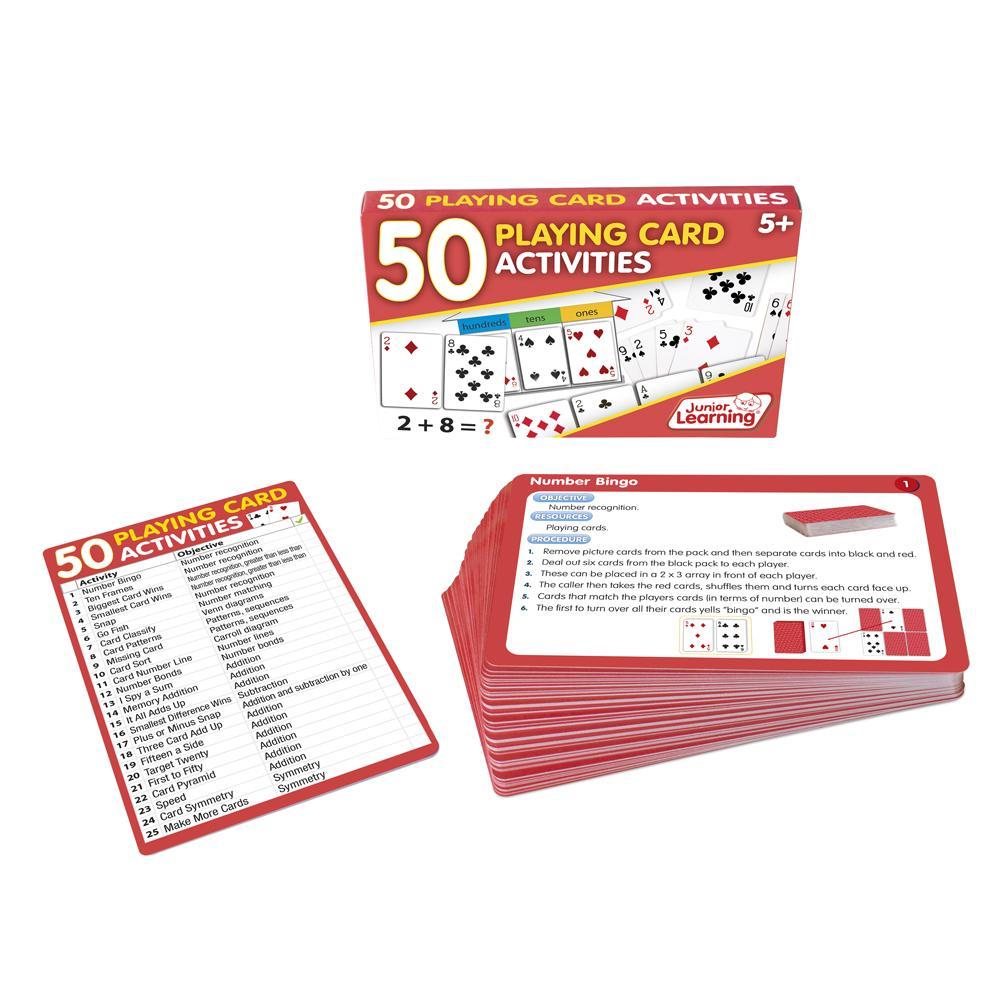 Junior Learning JL341 50 Playing Card Activities box and cards
