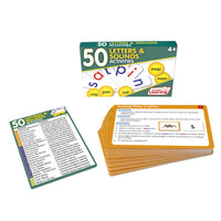 Junior Learning 50 Letters and Sounds Activities box and cards