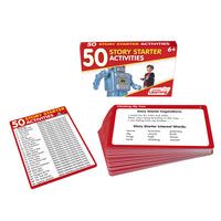 Junior Learning 50 Story Starter Activities box and cards