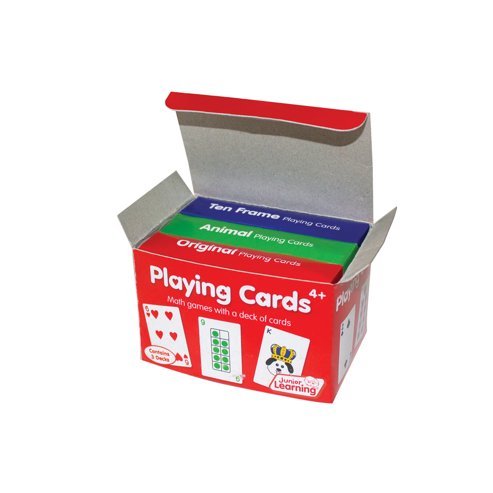 Junior Learning JL377 Playing Cards box angled left