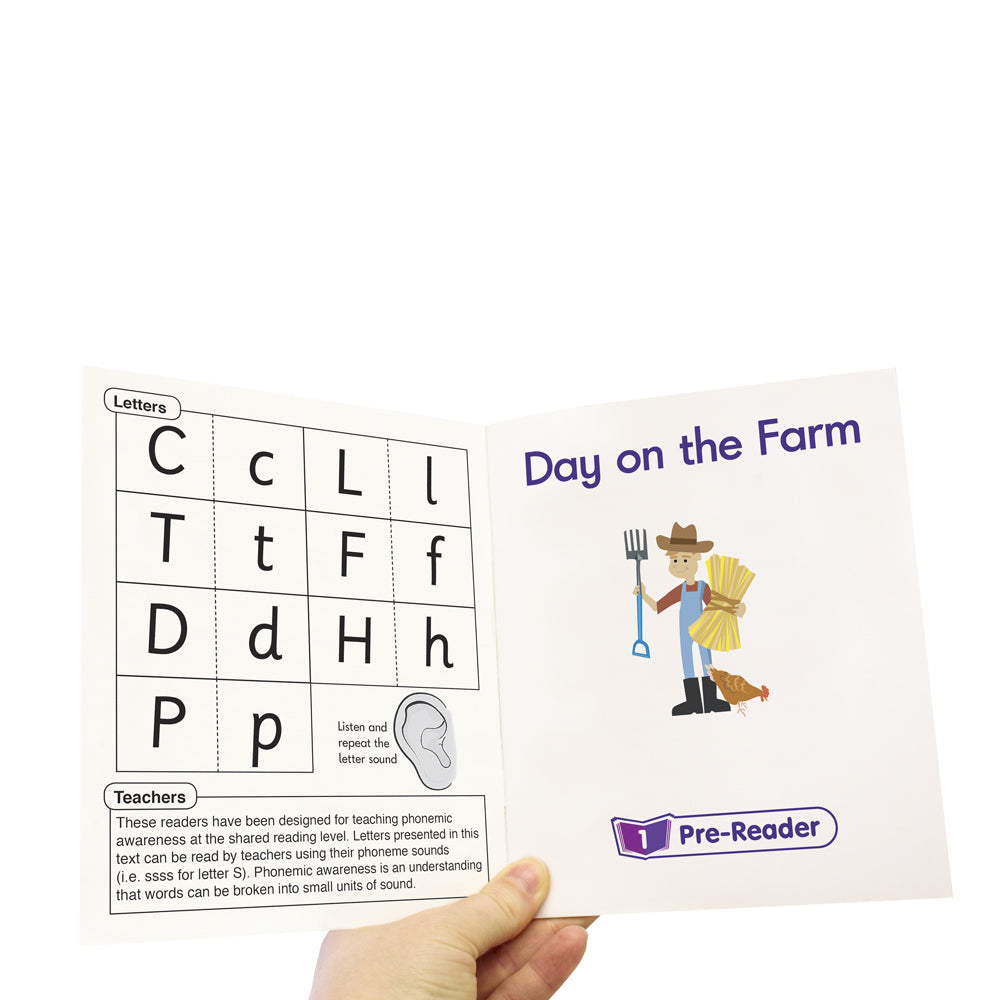 Junior Learning JL380 Letters and Sounds Phase 1 Set 1 Fiction information page