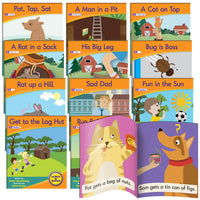 Junior Learning JL957 Letters and Sounds Phase 2 Set 1 Fiction - 6 Pack all books