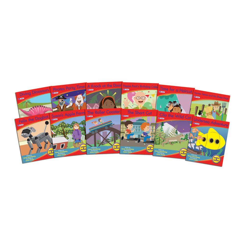Junior Learning JL385 Letters and Sounds Phase 6 Set 1 Fiction all books
