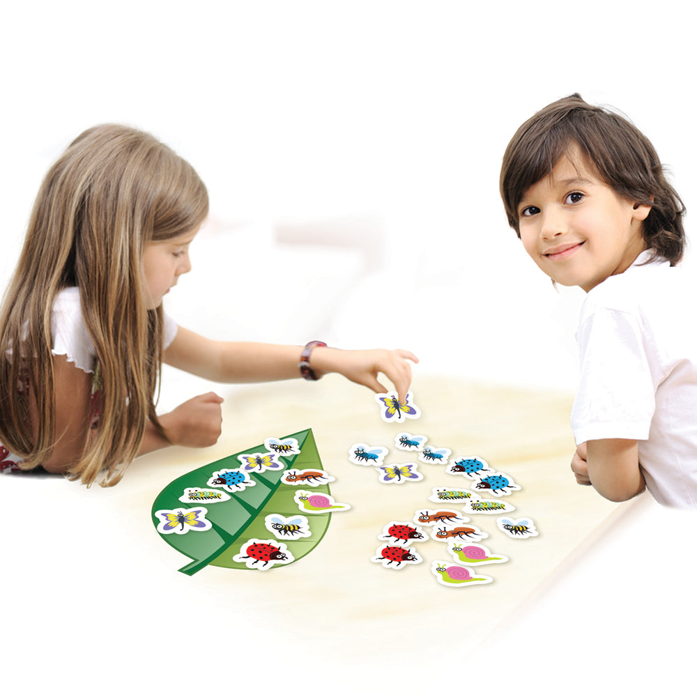 Girl and boy playing Junior Learning JL402 Beetles About game