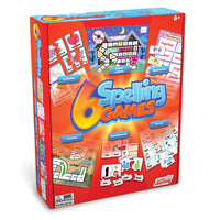 Junior Learning JL408 6 Spelling Games front box faced right