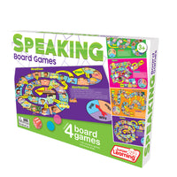 Junior Learning JL424 Speaking Board Games box angled left