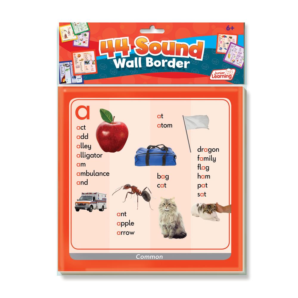 Junior Learning JL466 44 Sound Wall Border with packaging