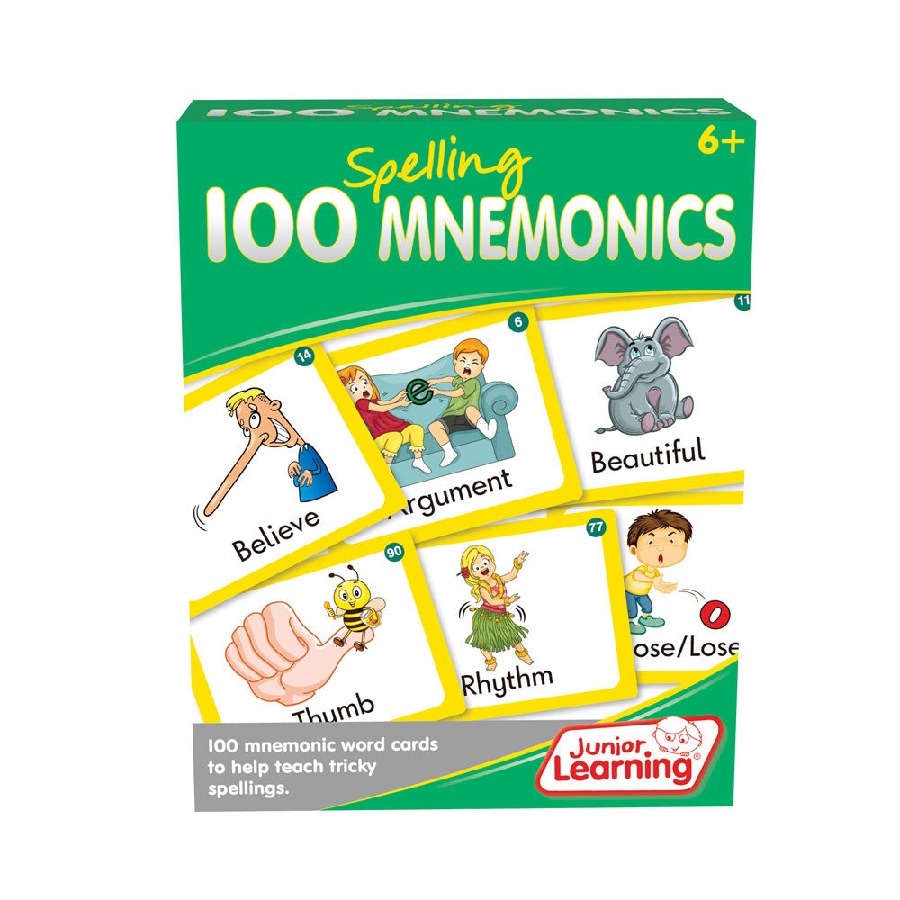 Junior Learning 100 Spelling Mnemonics front box
