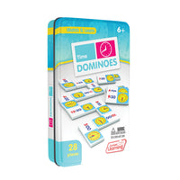 Junior Learning JL486 Time Dominoes tin angled right
