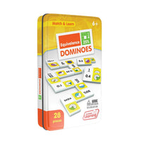 Junior Learning JL487 Equivalence Dominoes tin angled right