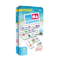 Junior Learning JL488 Shapes Dominoes tin angled right