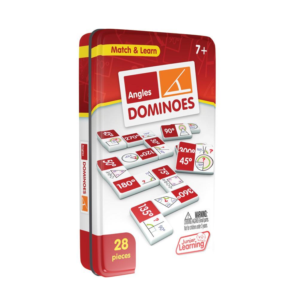 Junior Learning JL496 Angles Dominoes tin angled right