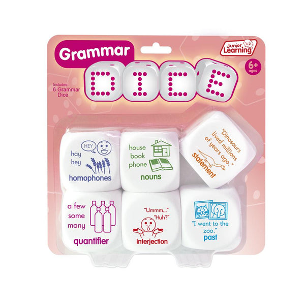 Junior Learning JL534 Grammar Dice packaging faced front