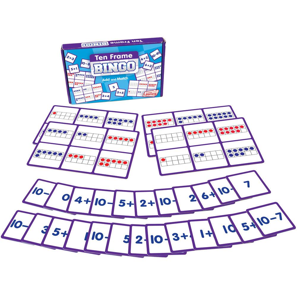 Junior Learning JL547 Ten Frame Bingo box and content