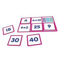 Junior Learning JL550 Multiplication Bingo board and cards close up
