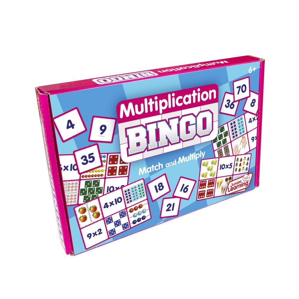 Junior Learning JL550 Multiplication Bingo box angled right