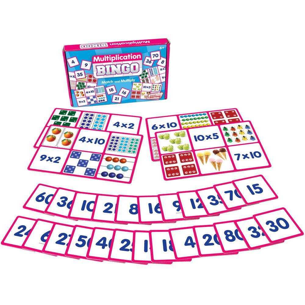 Junior Learning JL550 Multiplication Bingo box and content