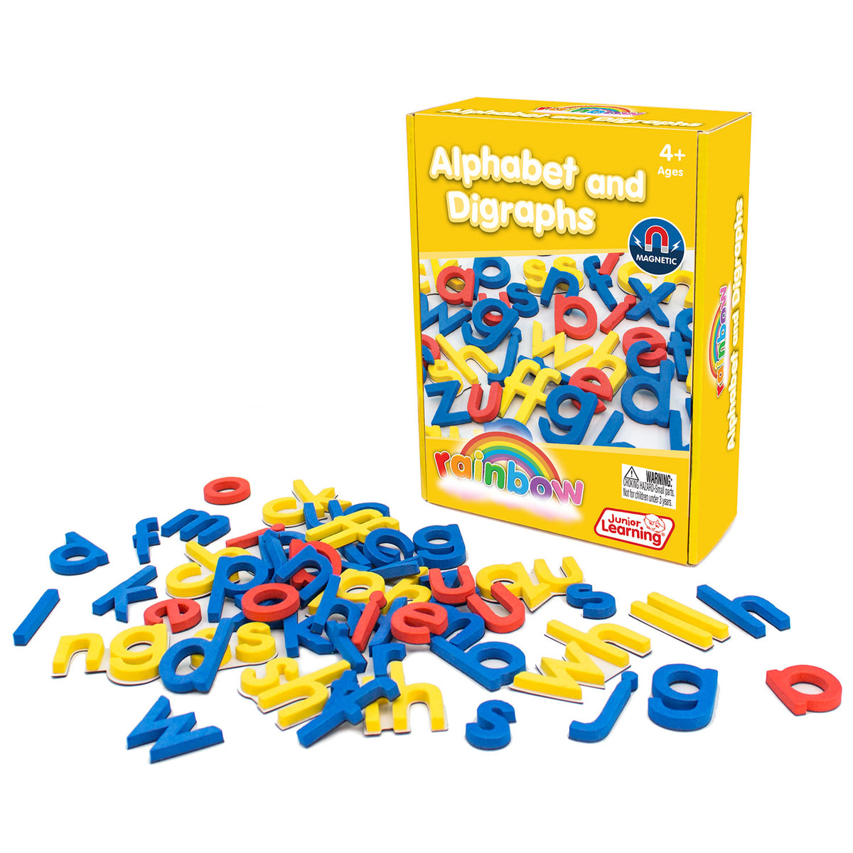 Junior Learning JL601 Rainbow Alphabet and Digraphs Print box and pieces