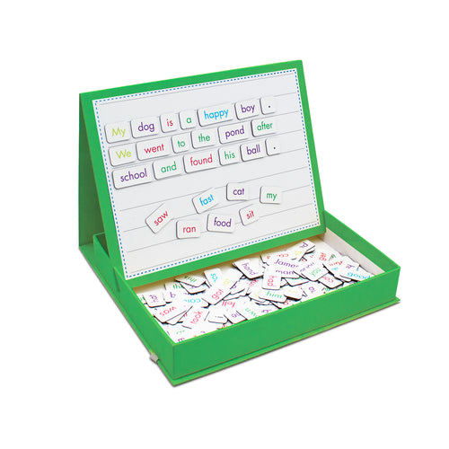 Junior Learning JL612 Rainbow Sentences write and wipe and pieces close up